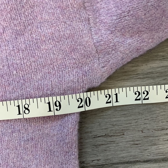 Madewell Lilac Purple Button-Up Cardigan Sweater Shrunken Fit Pockets NWT XXS - Picture 7 of 15